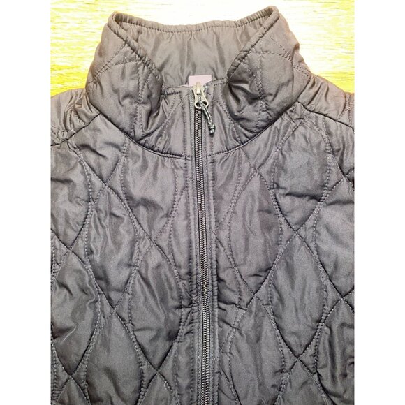 Eddie Bauer Womens Quilted Sleeveless Vest With Zipper Closure & Stand Collar - Picture 4 of 6